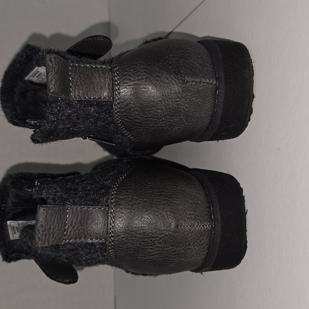 Bearpaw Solstice Women’s Size 7 Ankle Bootie WOOL Winter SIDE ZIP Gray - Picture 4 of 16